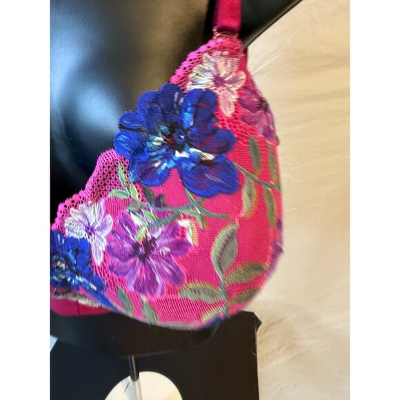 NWT New Torrid Soft Cup Bra Purple Floral So Pretty Womens Plus Size 44DDD - Picture 2 of 3